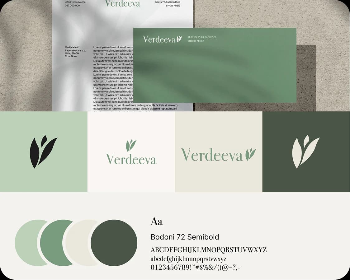 Verdeeva vizuelni identitet i brand guidelines