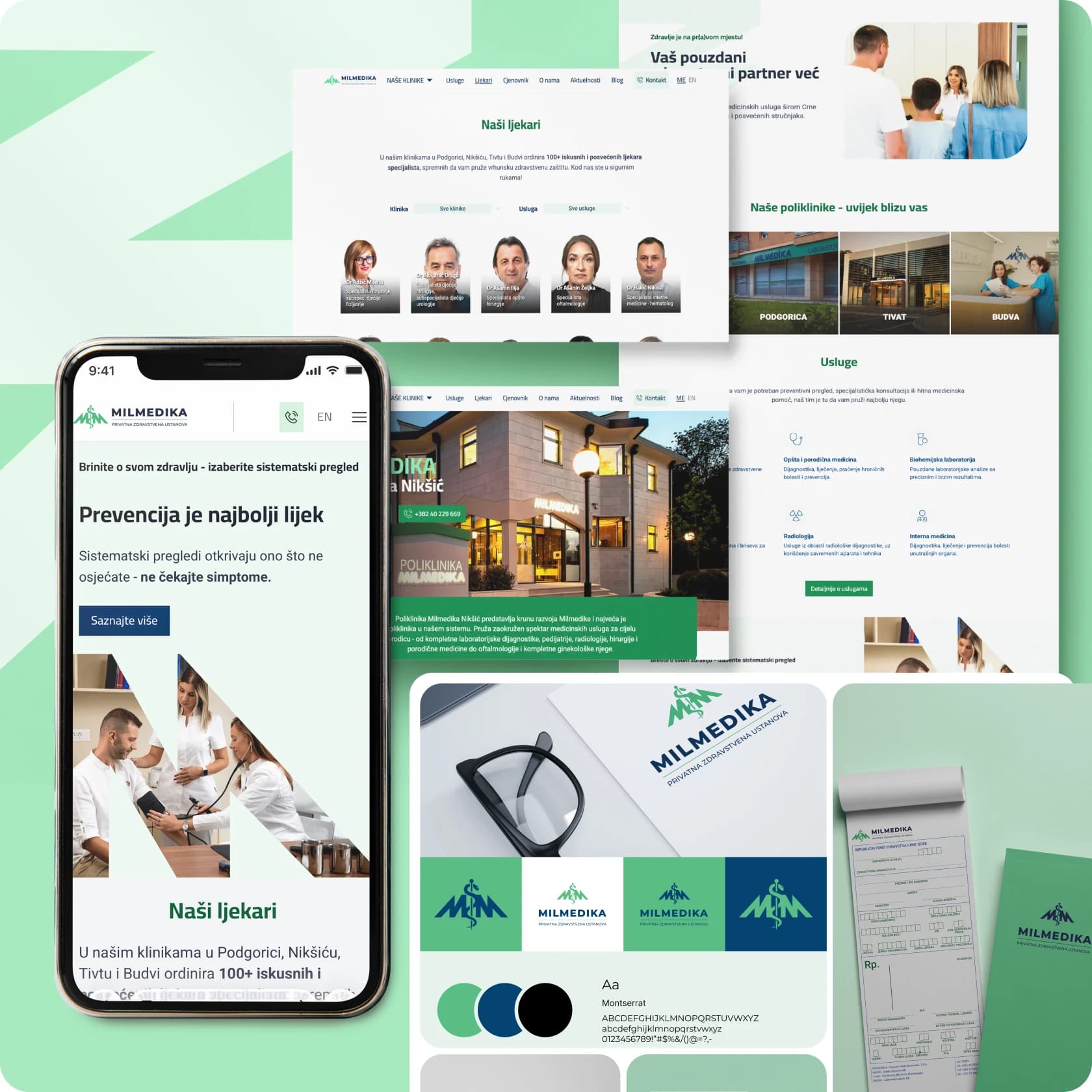 Milmedika brand notebook design