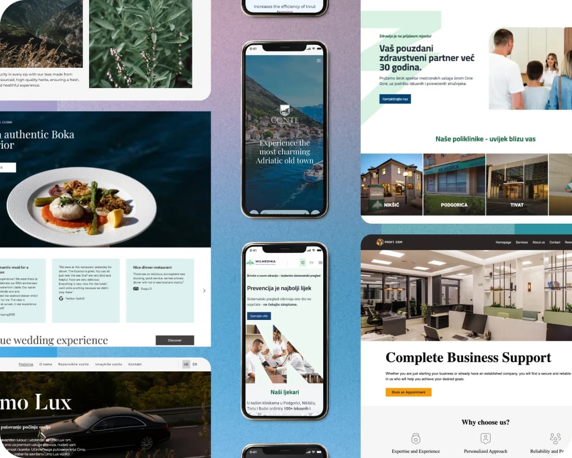 Overview of UX/UI design projects