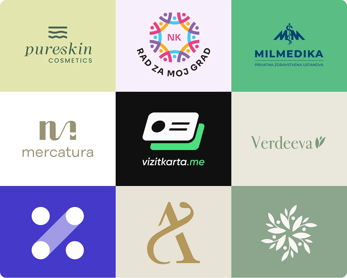 Overview of visual identity and branding projects
