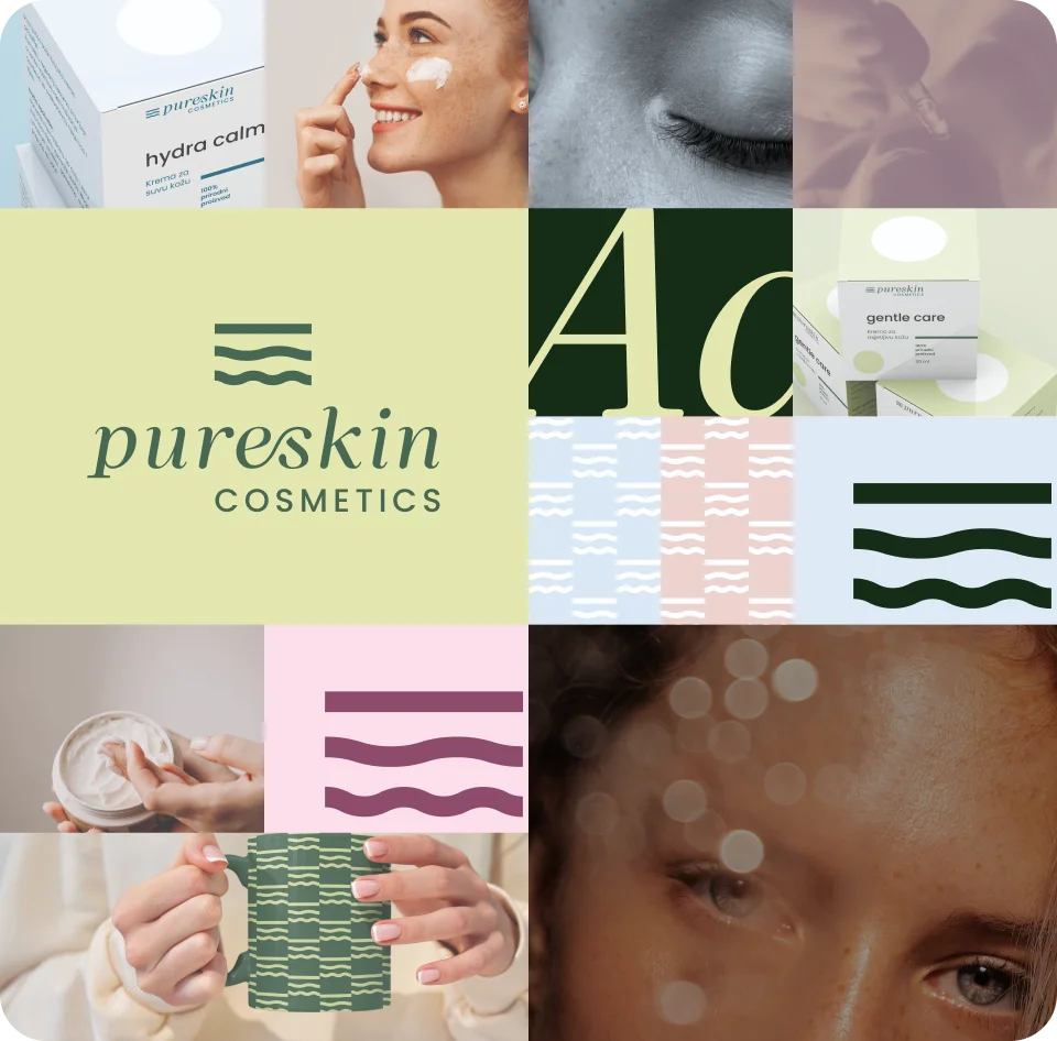 Pure Skin — brend kolaž