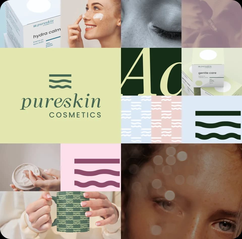 Pure Skin — brend kolaž